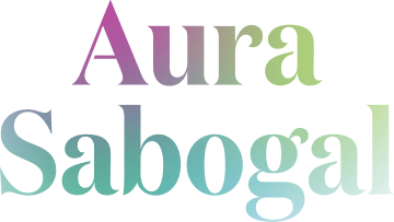 Logotipo color interior Aura Sabogal