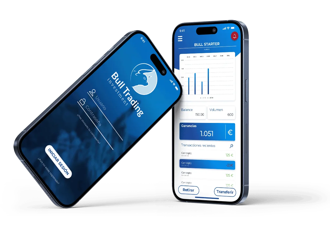 Aplicación móvil de Bull Trading