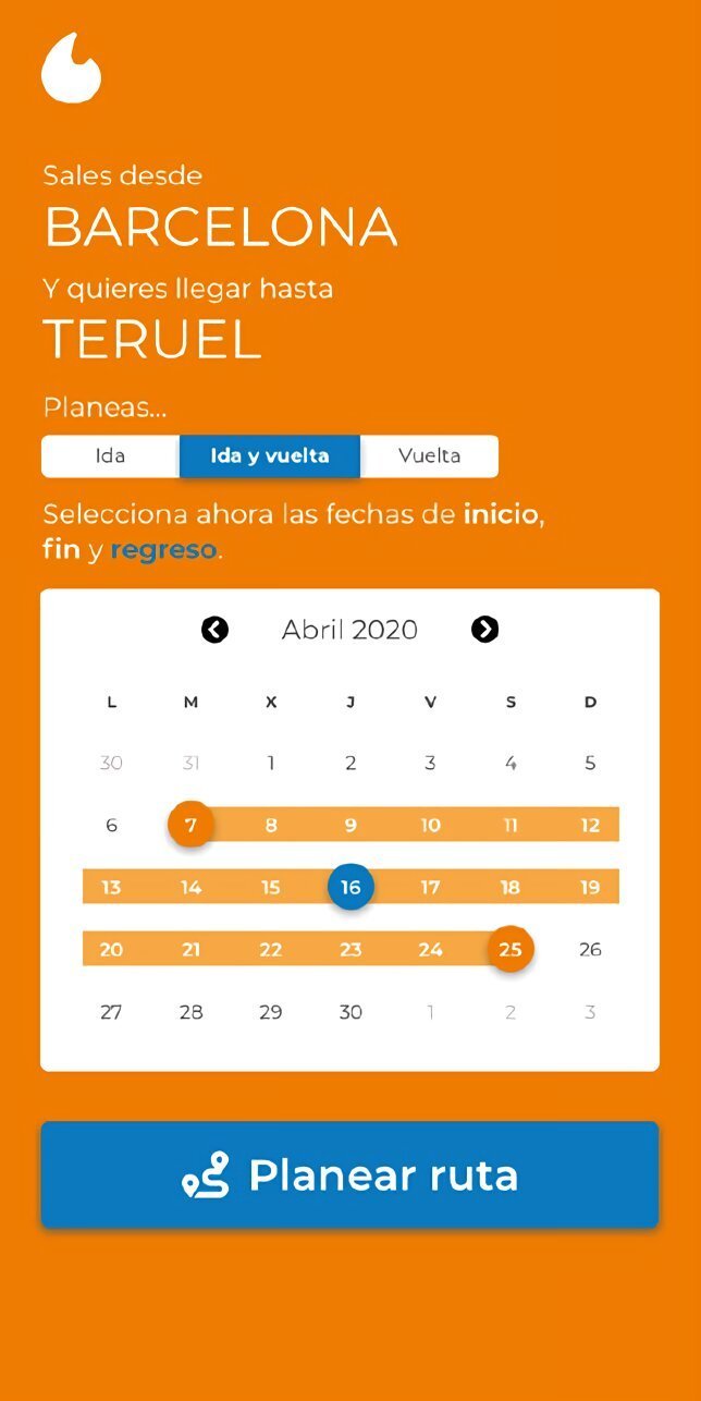 Pantalla Calendario Road Camp